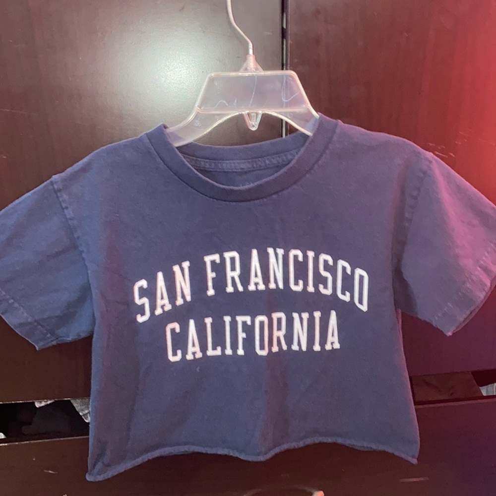 *Ships Today* Blue Crop Top Brandy Melville